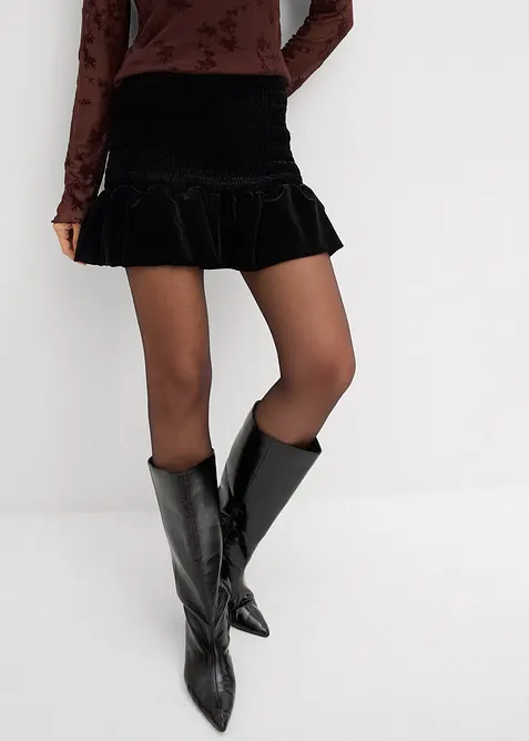 Hosenrock aus softem Samt, bonprix