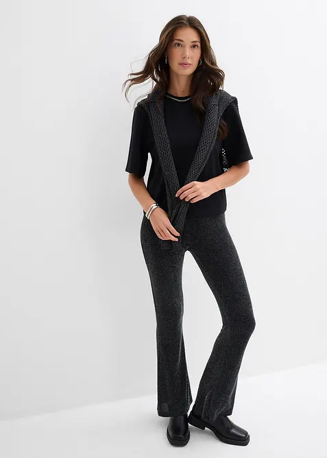 T-shirt oversize avec perles, bonprix