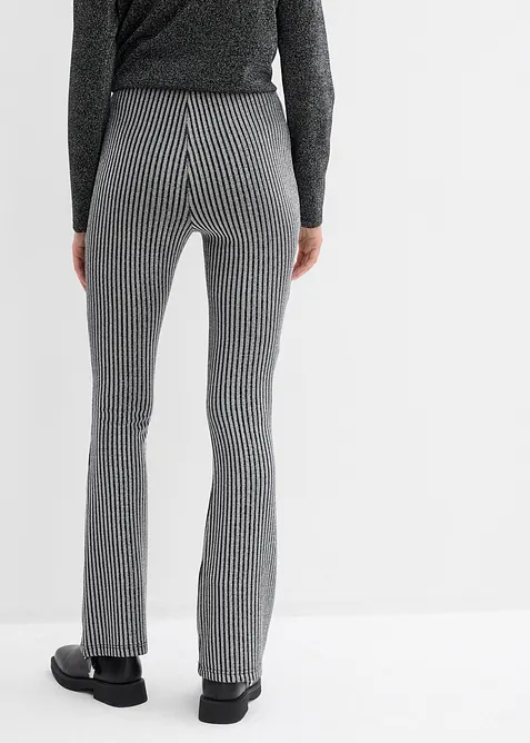 Legging évasé effet lurex, bonprix