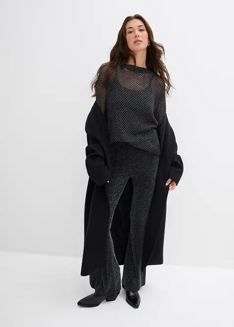 Legging évasé effet lurex, bonprix