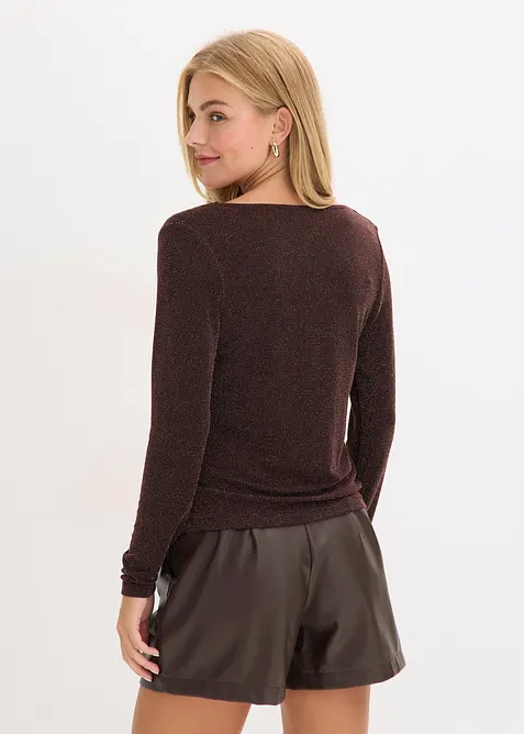 Top mit Wasserfallausschnitt, bonprix