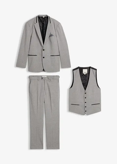 Costume 3 pièces, Regular Fit, bonprix