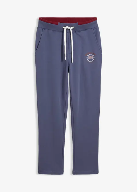 Jogginghose aus reiner Baumwolle mit sportiven Details, bonprix