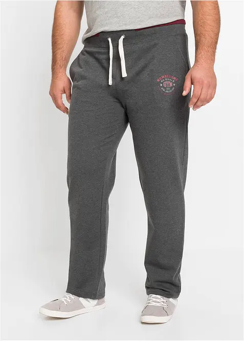 Jogginghose aus reiner Baumwolle mit sportiven Details, bonprix
