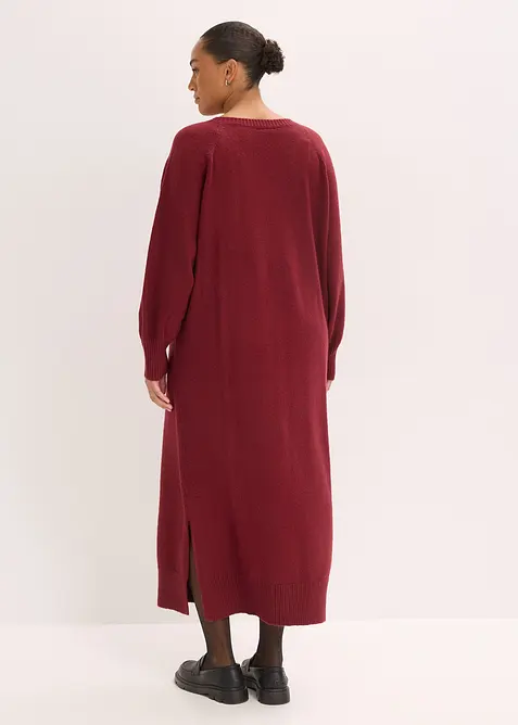 Robe midi oversize en maille, bonprix
