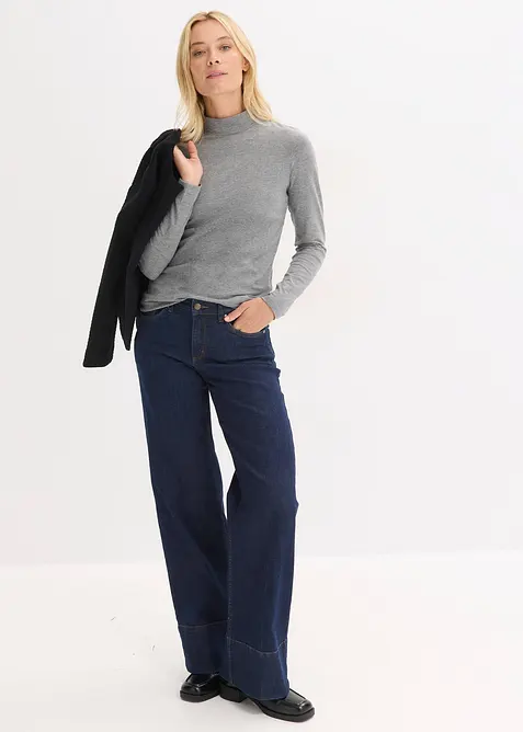 Figurbetontes Langarmshirt, bonprix