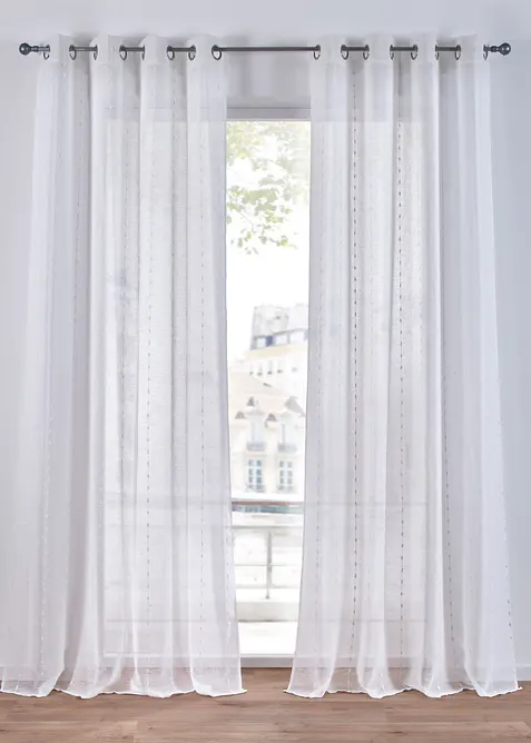 Vorhang mit Webstreifen (1er Pack), bonprix