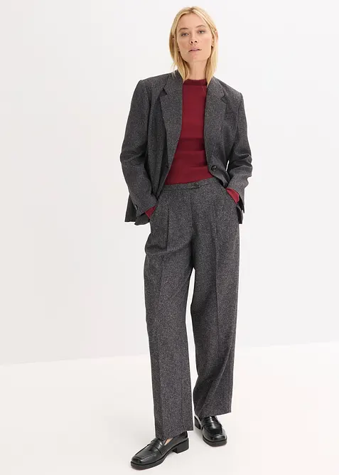 Geripptes Langarmshirt, bonprix