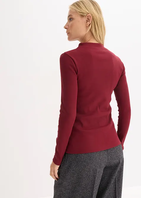 Geripptes Langarmshirt, bonprix