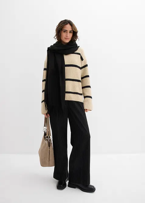Gestreifter Pullover, bonprix