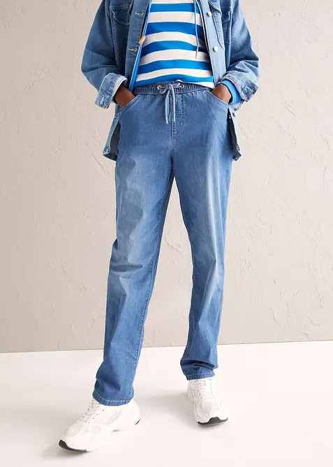 Jeans jogger, coupe droite, bonprix