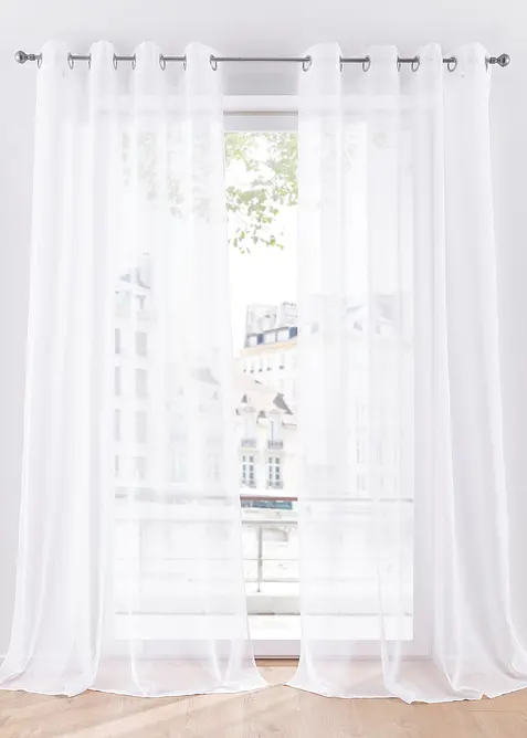 Voilage texturé avec polyester recyclé (1 pce.), bonprix