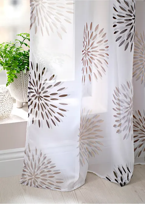 Voilage à imprimé cercles (1 pce), bonprix