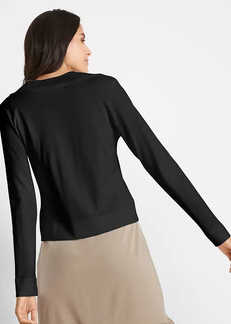 Kurze Strickjacke mit Viskose, bonprix