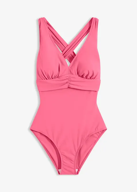 Light Shape-Badeanzug mit gekreuzten Tr&auml;gern, bonprix