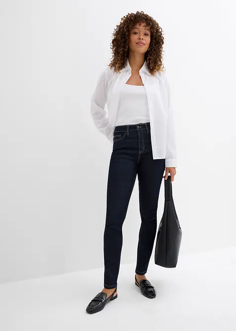 Jean skinny taille mi-haute, extensible, bonprix