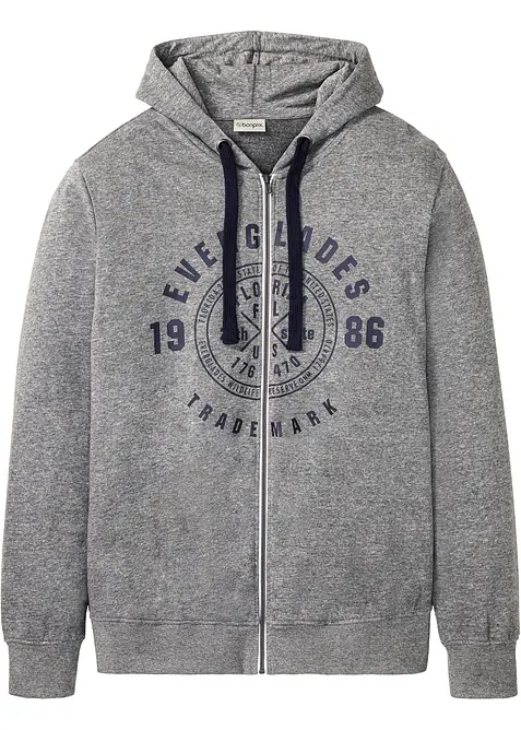 Sweat &agrave; capuche zipp&eacute; confortable, bonprix