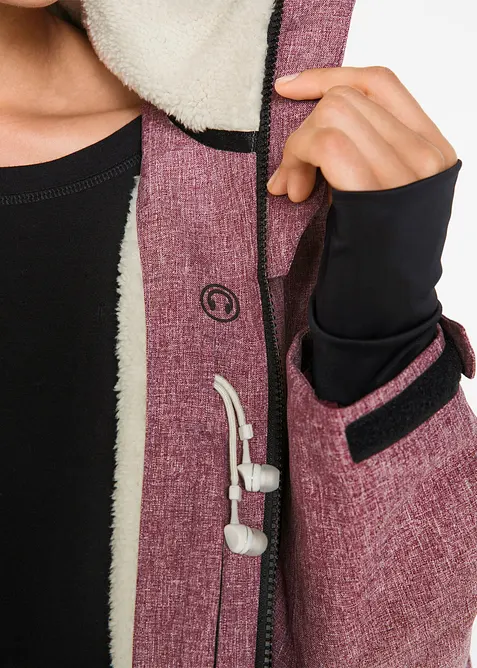 Veste outdoor fonctionnelle avec intérieur polaire peluche, imperméable, bonprix