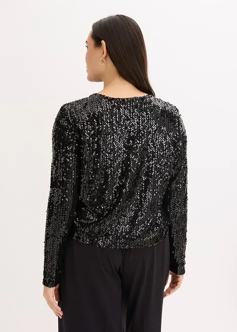 Gilet &agrave; sequins, bonprix