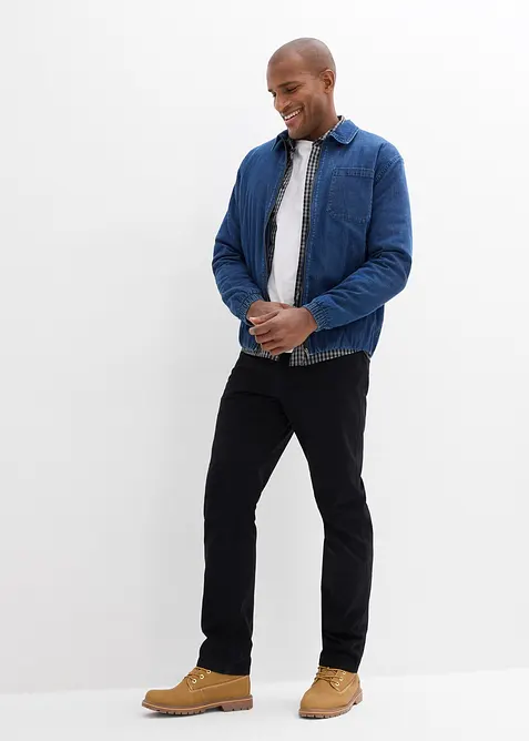 Pantalon regular en twill, droit, 100% coton, bonprix