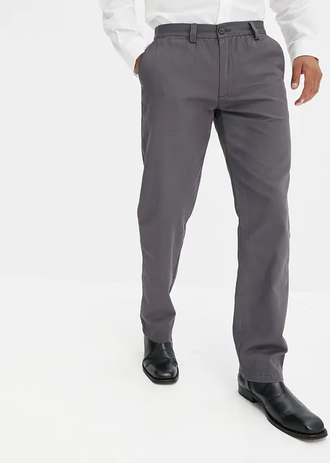 Regular Fit Chinohose aus reiner Baumwolle, Straight, bonprix