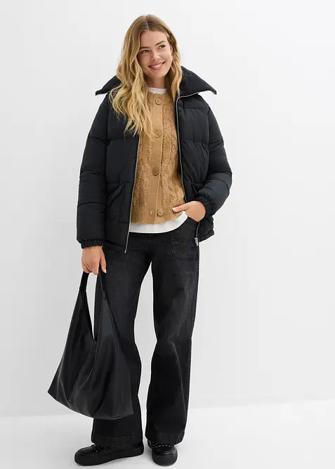 Steppjacke mit Teddykragen, bonprix