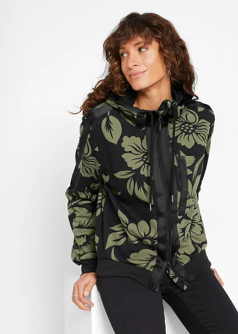 Sweatjacke mit Baumwolle, bonprix