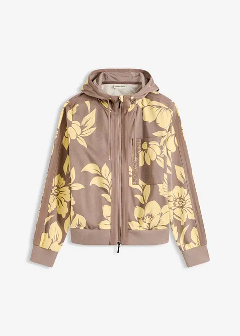 Sweatjacke mit Baumwolle, bonprix