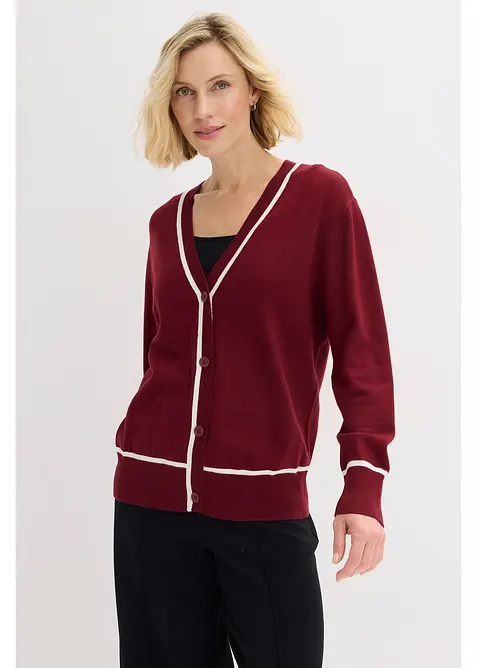 Cardigan &agrave; col V, bonprix