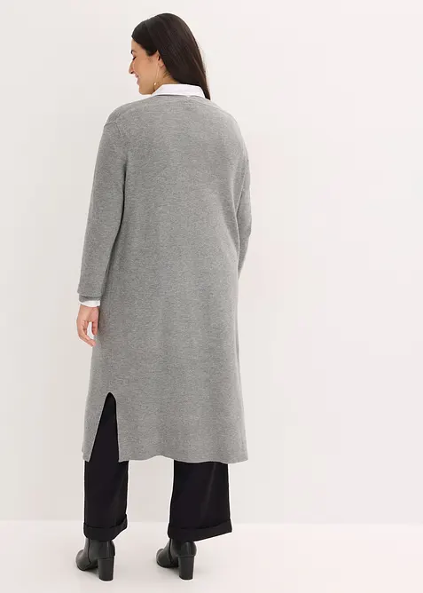 Gilet long en maille, bonprix