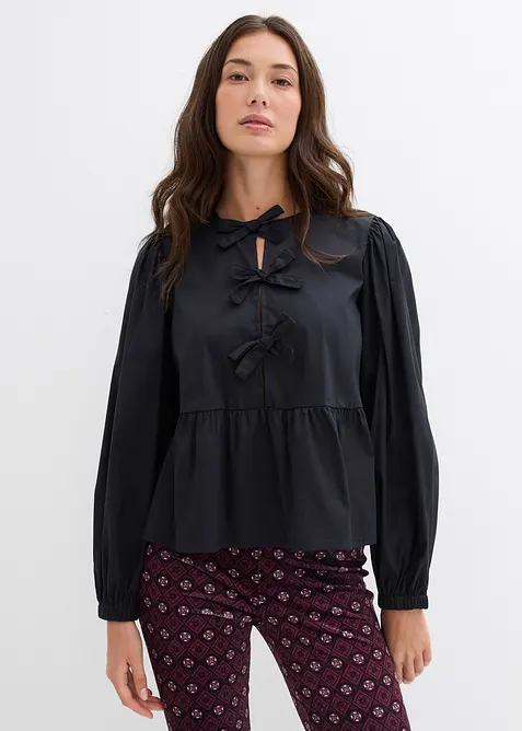 Bluse mit Schleifendetails, bonprix