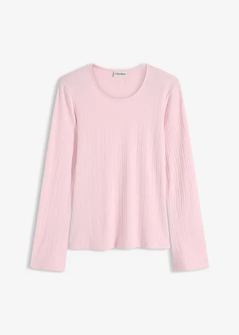 Geripptes Langarmshirt, bonprix