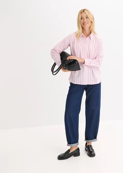 Hemdbluse aus reiner Baumwolle, bonprix