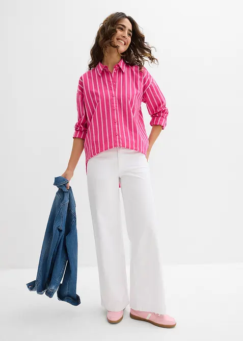 Hemdbluse aus reiner Baumwolle, bonprix