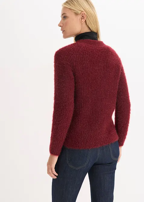 Gerippte Grobstrickjacke, bonprix