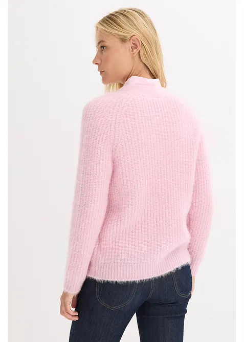 Gerippte Grobstrickjacke, bonprix