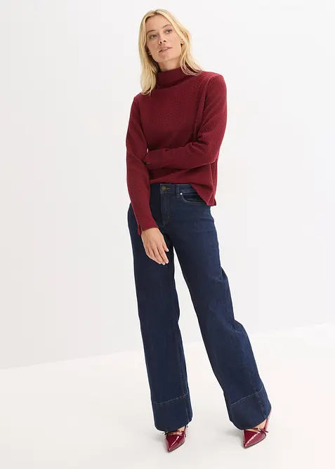 Sweatshirt mit Stehkragen, bonprix