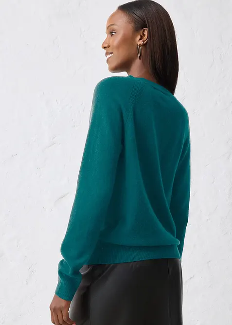 Cashmerestrickjacke mit Good Cashmere Standard®-Anteil, bonprix