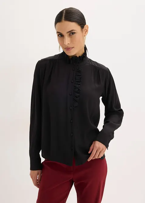 Bluse aus luftigem Cr&ecirc;pe, bonprix