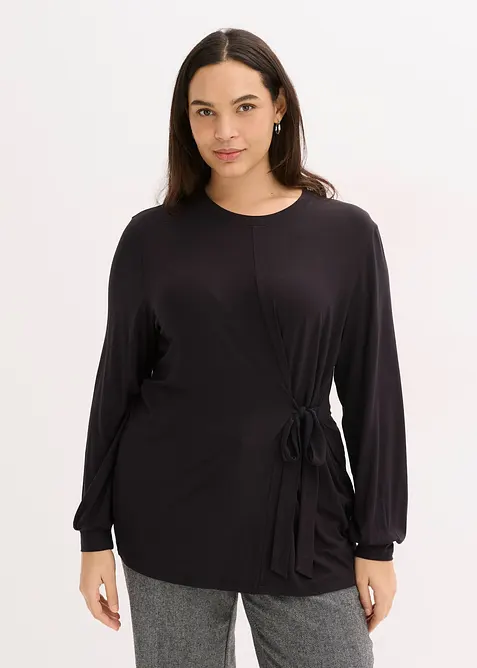 Langarmshirt aus softem Viskose-Mix, bonprix