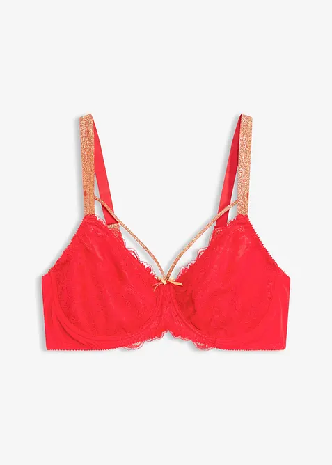 Soutien-gorge minimiseur avec lani&egrave;res brillantes, bonprix