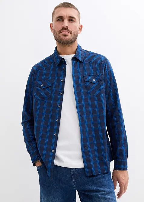 Langarmhemd aus reiner Baumwolle, bonprix