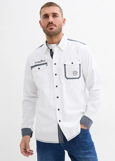 Langarmhemd aus reiner Baumwolle, bonprix