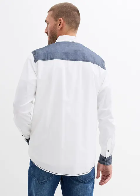 Langarmhemd aus reiner Baumwolle, bonprix