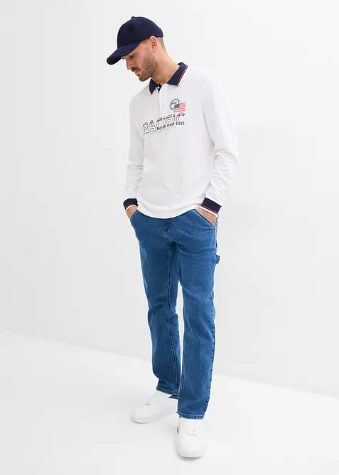 Relaxed Fit Carpenter-Jeans mit Komfortbund, Straight, bonprix