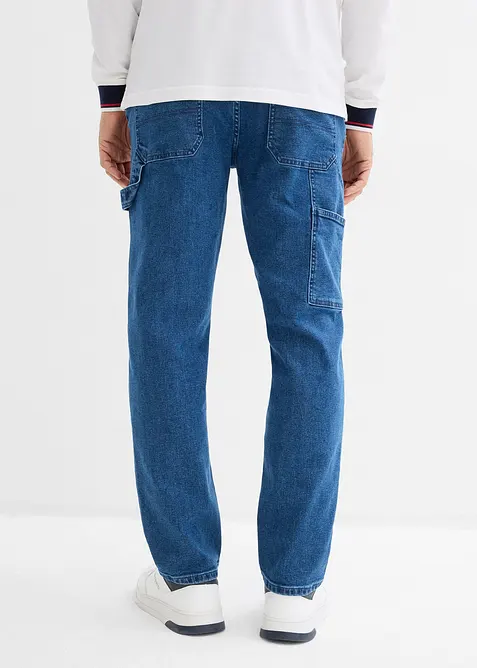 Relaxed Fit Carpenter-Jeans mit Komfortbund, Straight, bonprix