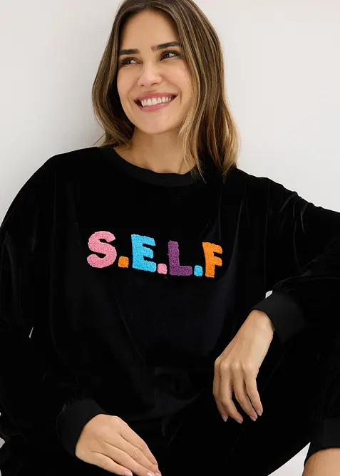 Hausanzug aus Samt, bonprix