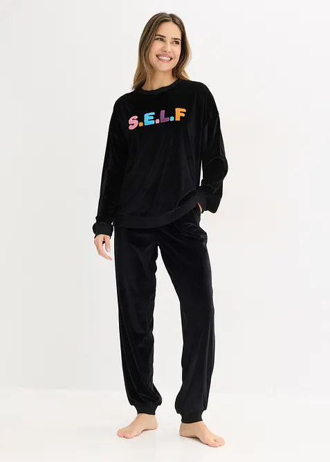 Hausanzug aus Samt, bonprix