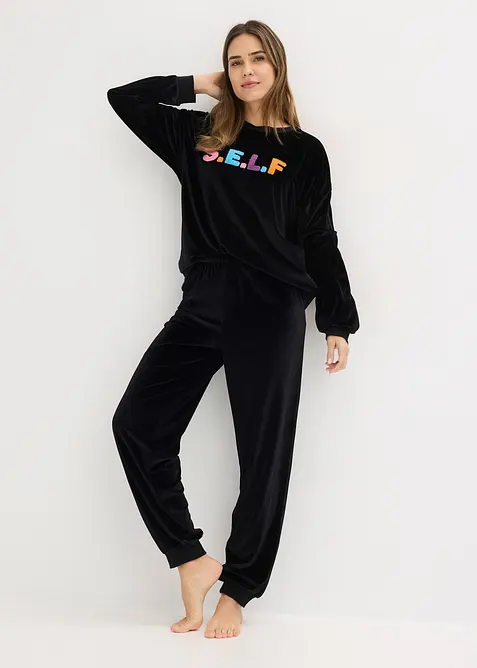 Hausanzug aus Samt, bonprix