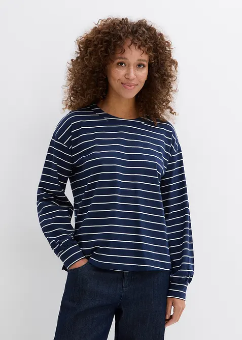 Langarmshirt aus reiner Bio-Baumwolle, bonprix